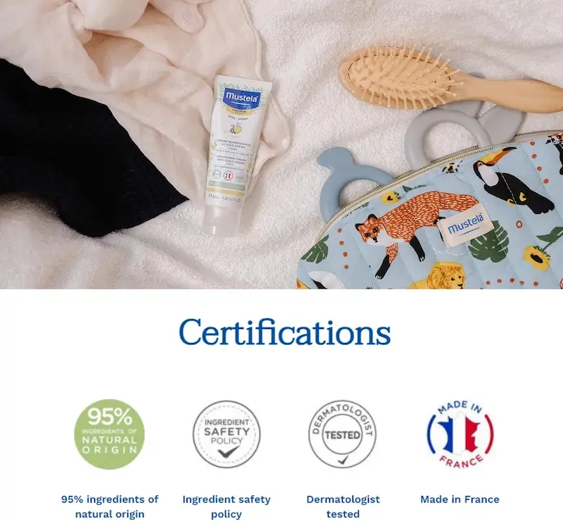 کرم مغذی صورت با کلد کرم و آووکادو ماستلا مخصوص پوست خشک | Mustela Baby Nourishing Face Cream with Cold Cream