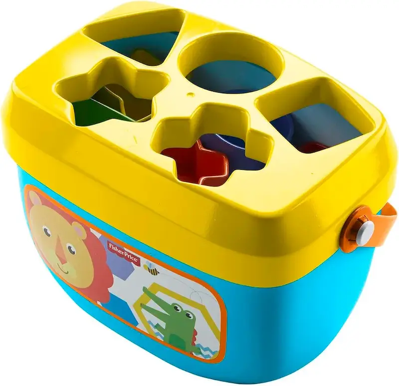 ست مکعب‌های آموزشی و جای‌گذاری اشکال فیشر-پرایس | Fisher-Price Baby's First Blocks Set, Shape-Sorting Toy
