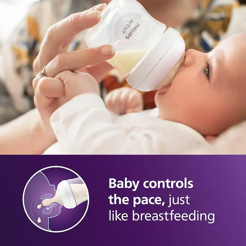 ​شیشه شیر ۴ عددی اونت فیلیپس ۱۱۸ میلی لیتری مدل philips baby bottle | Natural Response     