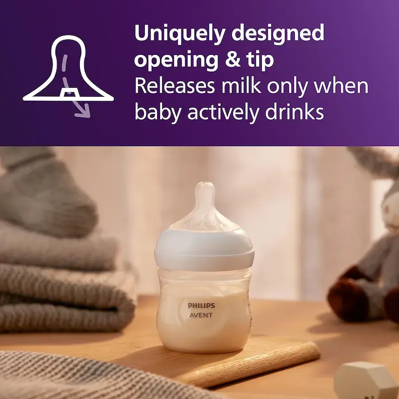 ​شیشه شیر ۴ عددی اونت فیلیپس ۱۱۸ میلی لیتری مدل philips baby bottle | Natural Response     