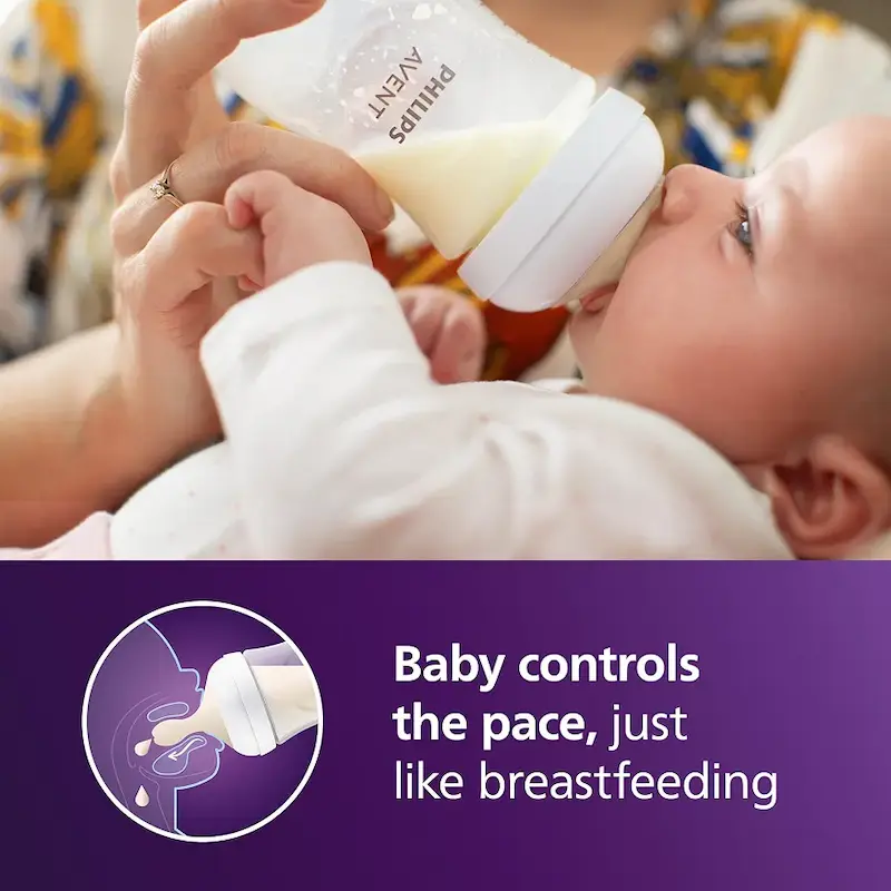 شیشه شیر ۴ عددی اونت فیلیپس ۲۶۰ میلی لیتری مدل Philips baby bottle | Natural Response