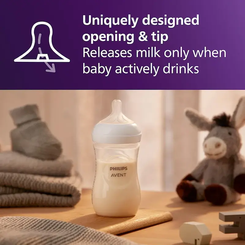 شیشه شیر ۴ عددی اونت فیلیپس ۲۶۰ میلی لیتری مدل Philips baby bottle | Natural Response