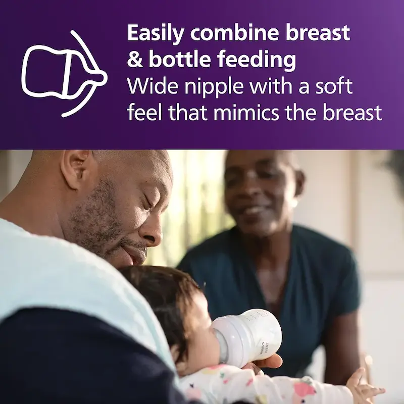 شیشه شیر ۴ عددی اونت فیلیپس ۲۶۰ میلی لیتری مدل Philips baby bottle | Natural Response