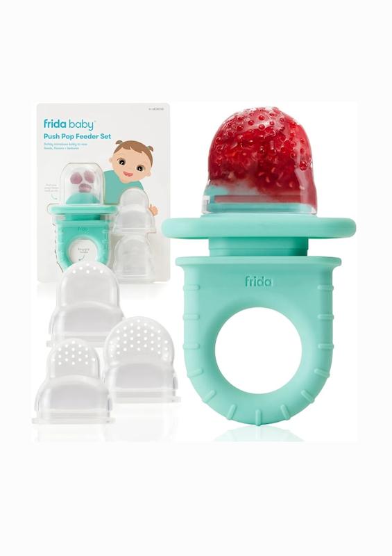 پستونک میوه‌خوری و غذاساز سیلیکونی فریدا بیبی مدل پوش پاپ | Frida Baby Push Pop Feeder