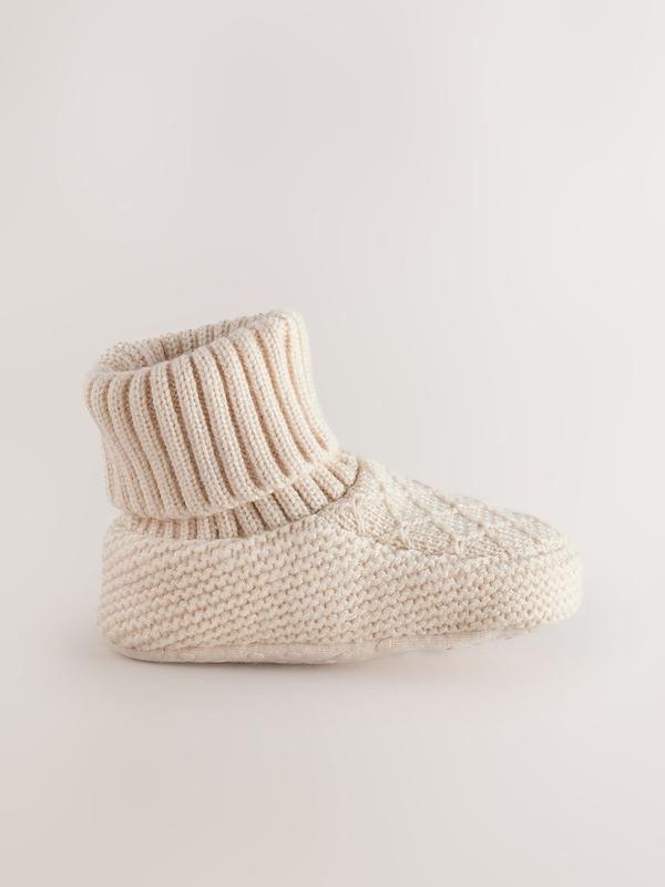 پاپوش و بوت بافتنی نوزادی کرم نکست | Next baby sock top boots
