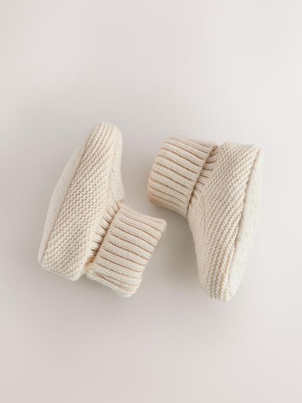پاپوش و بوت بافتنی نوزادی کرم نکست | Next baby sock top boots