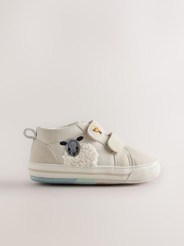 کفش کتانی نوزادی چسبی طرح مزرعه نکست | Next baby trainers
