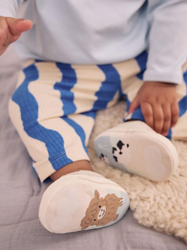 کفش کتانی نوزادی چسبی طرح مزرعه نکست | Next baby trainers