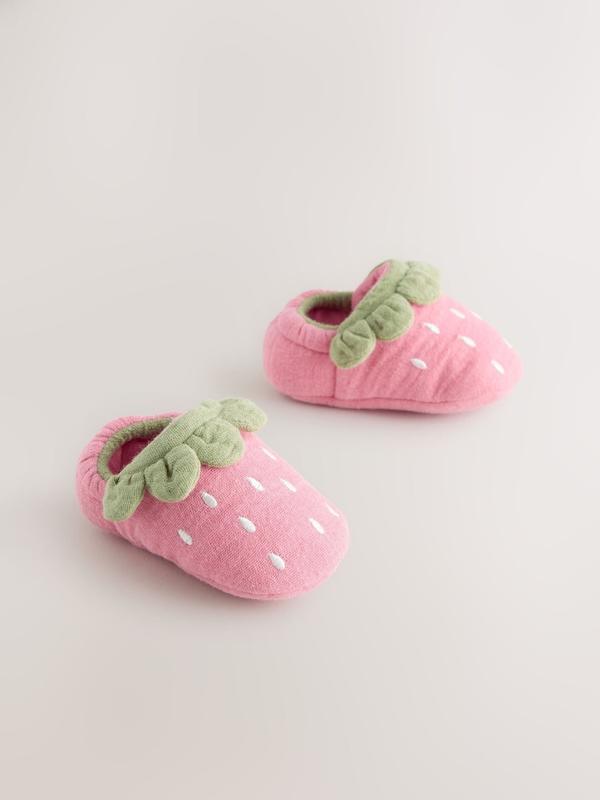 پاپوش و کفش راحتی نوزادی طرح توت‌فرنگی نکست | Next baby slip-on shoes 