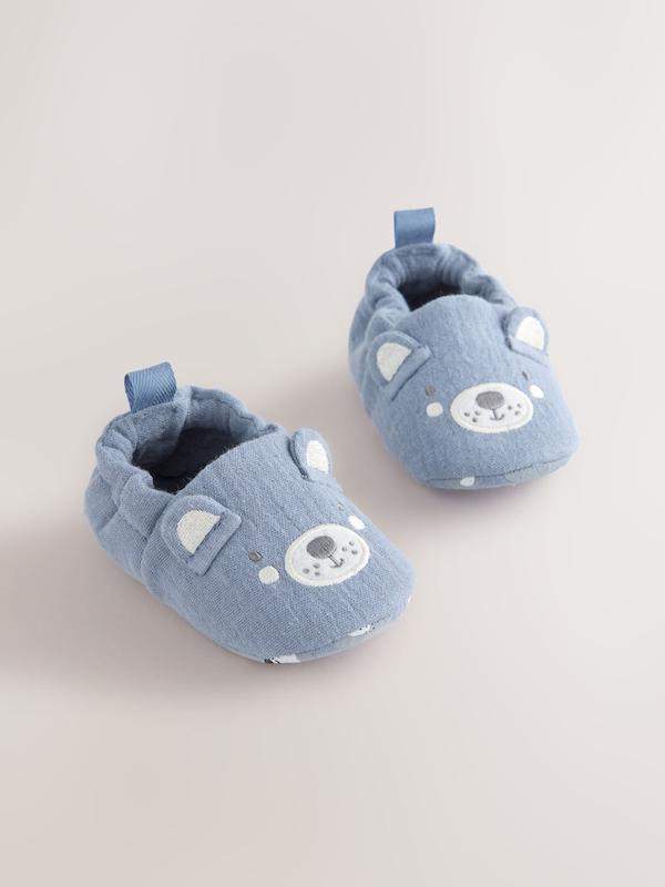 کفش راحتی و پاپوش نوزادی طرح خرس آبی نکست | Next baby slip-on shoes