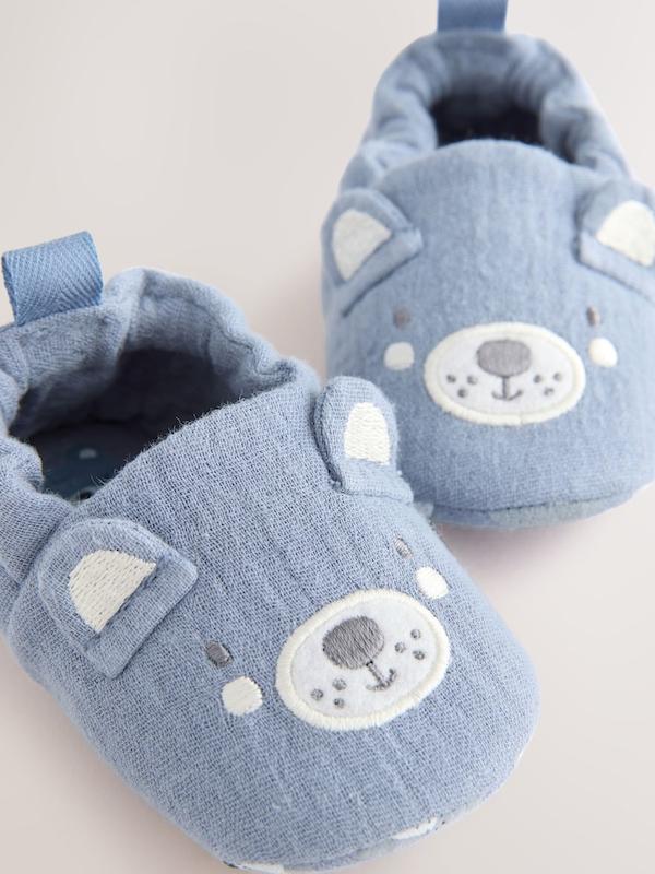 کفش راحتی و پاپوش نوزادی طرح خرس آبی نکست | Next baby slip-on shoes