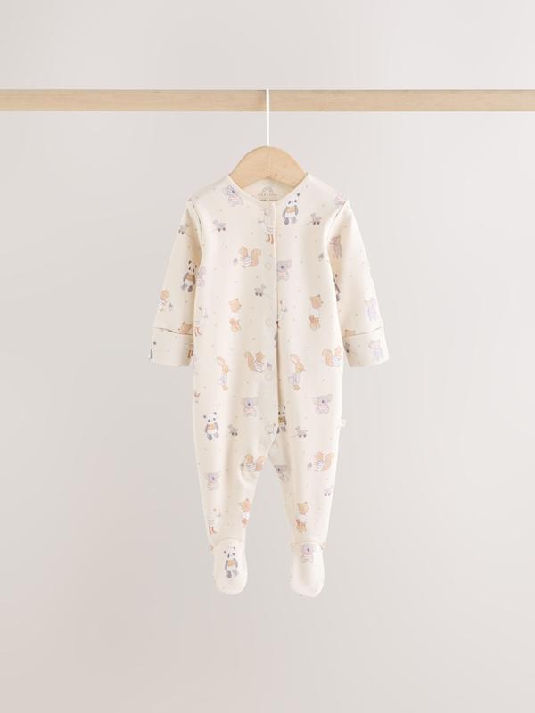 پک ۳ عددی سرهمی خواب نوزادی طرح حیوانات نکست | Next sleepsuits