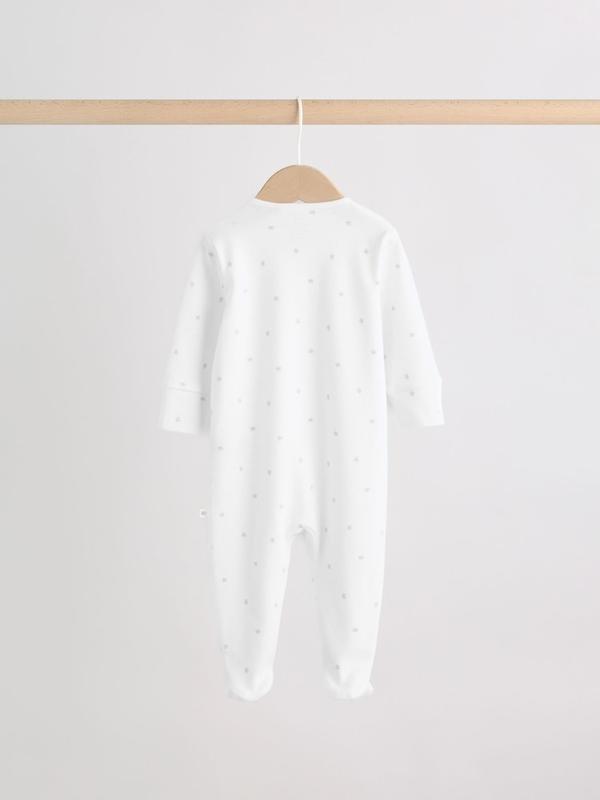 ست ۴ تکه سرهمی، بادی، کلاه و پیش‌بند نوزادی سفید نکست | Next baby clothes 