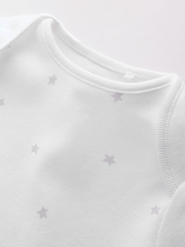 ست ۴ تکه سرهمی، بادی، کلاه و پیش‌بند نوزادی سفید نکست | Next baby clothes 