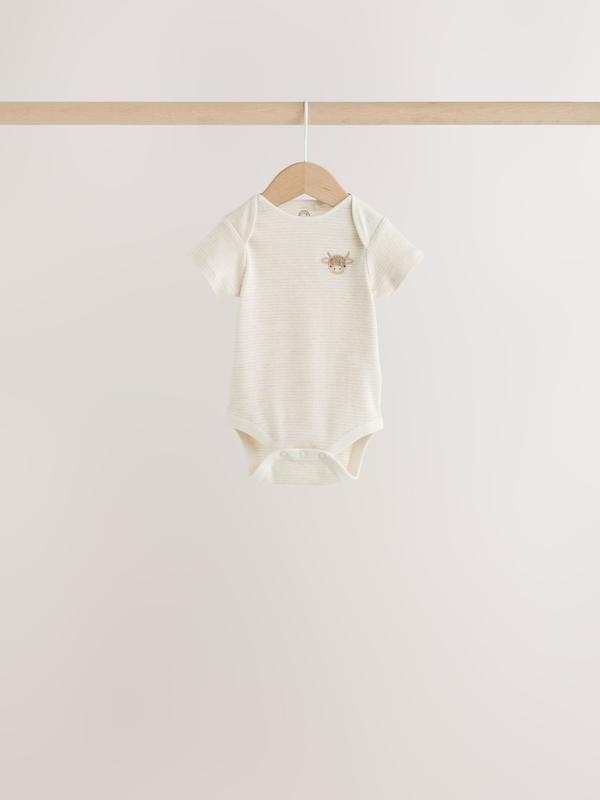 ست ۴ تکه سرهمی، بادی، کلاه و پیش‌بند نوزادی مدل همیش خنثی نکست | Next baby clothes
