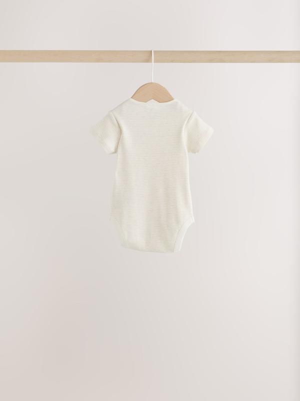 ست ۴ تکه سرهمی، بادی، کلاه و پیش‌بند نوزادی مدل همیش خنثی نکست | Next baby clothes