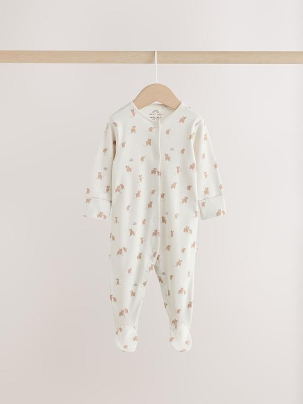 ست ۴ تکه سرهمی، بادی، کلاه و پیش‌بند نوزادی مدل همیش خنثی نکست | Next baby clothes