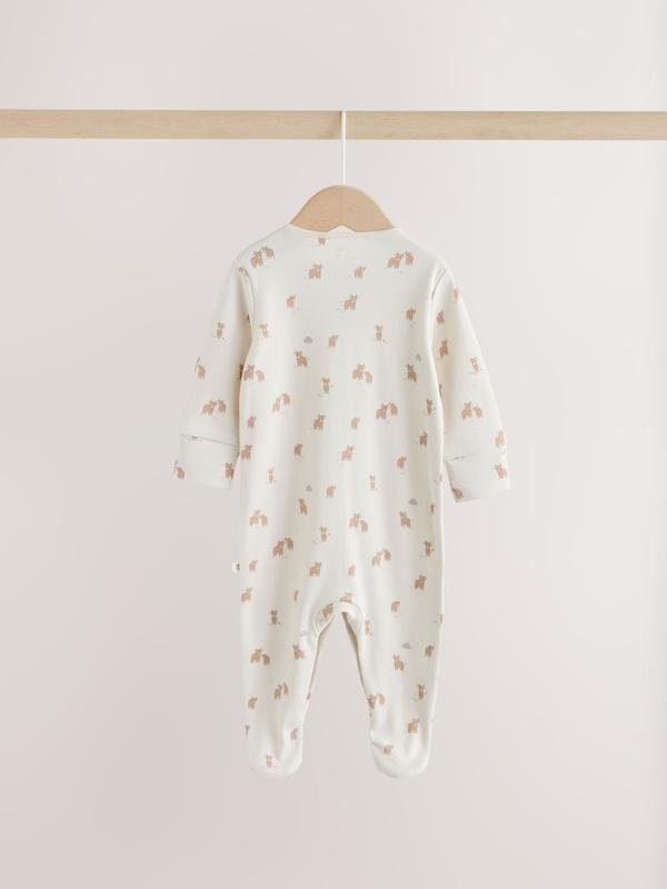 ست ۴ تکه سرهمی، بادی، کلاه و پیش‌بند نوزادی مدل همیش خنثی نکست | Next baby clothes
