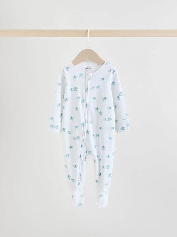 پک ۳ عددی سرهمی خواب طرح فیل آبی نکست | Next sleepsuits