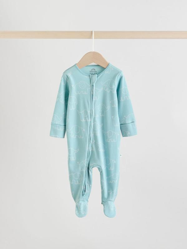 پک ۳ عددی سرهمی خواب طرح فیل آبی نکست | Next sleepsuits