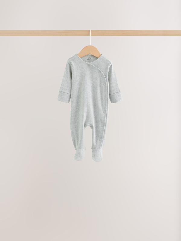 پک ۳ عددی سرهمی خواب بافت‌پوینتل خنثی نکست | Next sleepsuits
