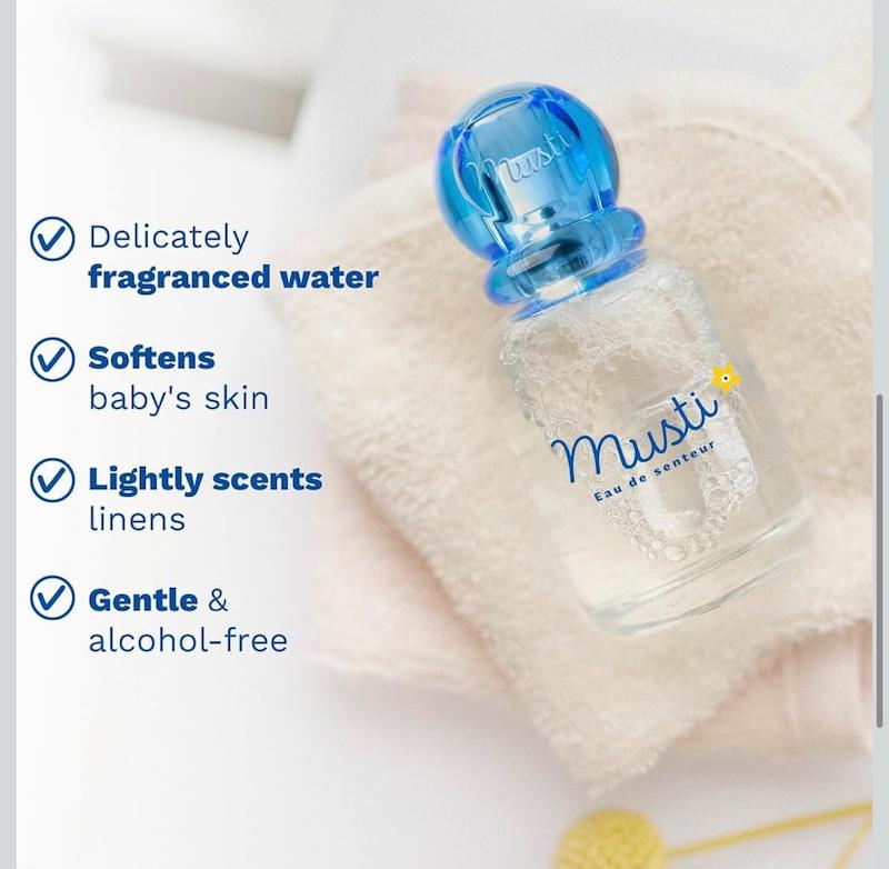 ادکلن و عطر بدون الکل کودک ماستلا۵۰ میلی‌لیتر (Mustela Musti Eau de Soin)