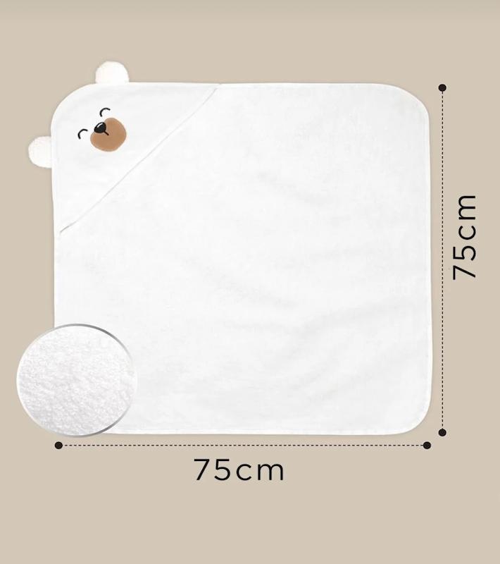 حوله پاپوش/کلاه‌دار اطلس کالکشن (Atlas Collection Bear Towel)