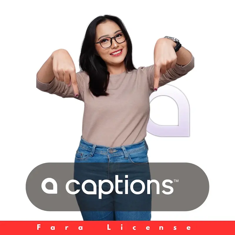 خرید اشتراک پریمیوم کپشنز (Captions) برای ساخت زیرنویس و تدوین ویدیو | فرالایسنس