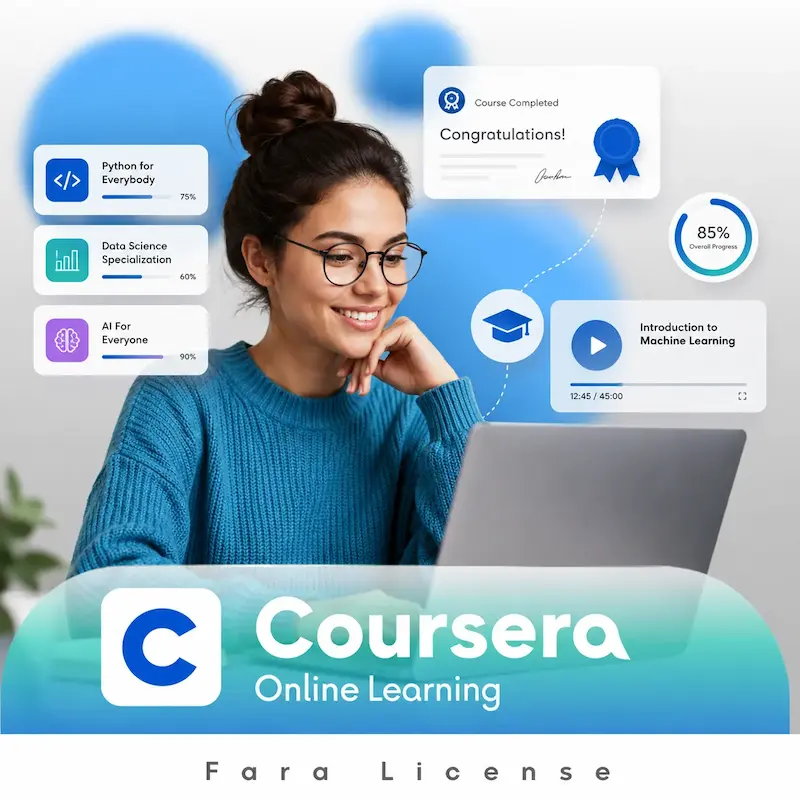 خرید اکانت Coursera Plus برای دوره‌های آموزشی آنلاین و یادگیری مهارت‌های حرفه‌ای