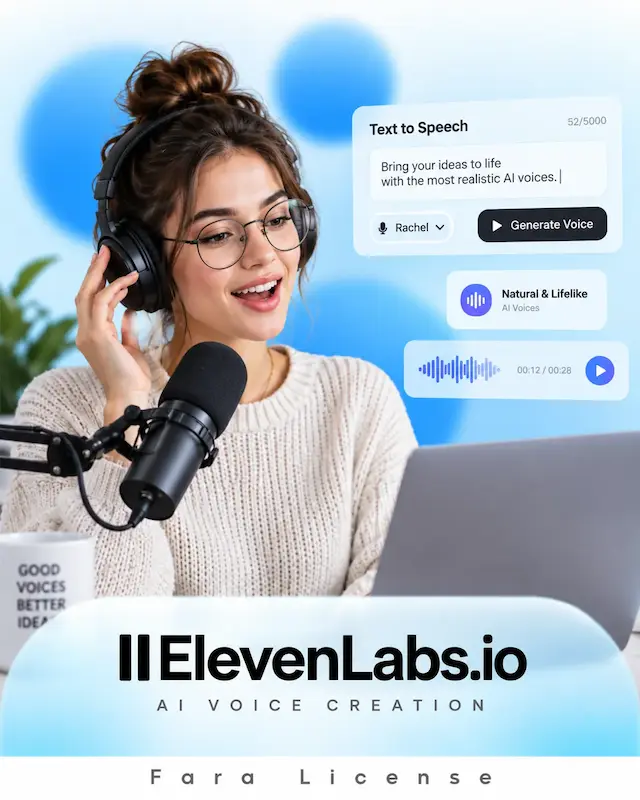 اشتراک الون لبز Eleven Labs 