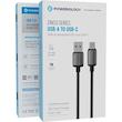 کابل USB-A به USB-C پاورولوژی مدل PWDC99DGY طول ۱ متر