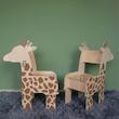 میز و صندلی چوبی طرح زرافه ویژه خردسال گالری فرانه