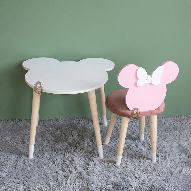 میز و صندلی چوبی کودک طرح مینی ماوس گالری فرانه