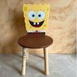 صندلی چوبی کودک طرح باب اسفنجی گالری فرانه