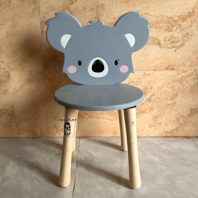 صندلی چوبی کودک طرح کوآلا گالری فرانه
