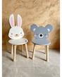 صندلی چوبی کودک طرح خرگوشی گالری فرانه