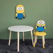 میز و صندلی چوبی کودک طرح مینیون گالری فرانه