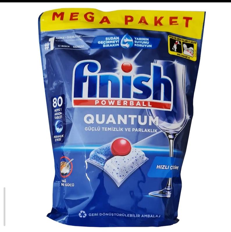 قرص ماشین ظرفشویی فینیش مدل Quantum Powerball بسته 80 عددی