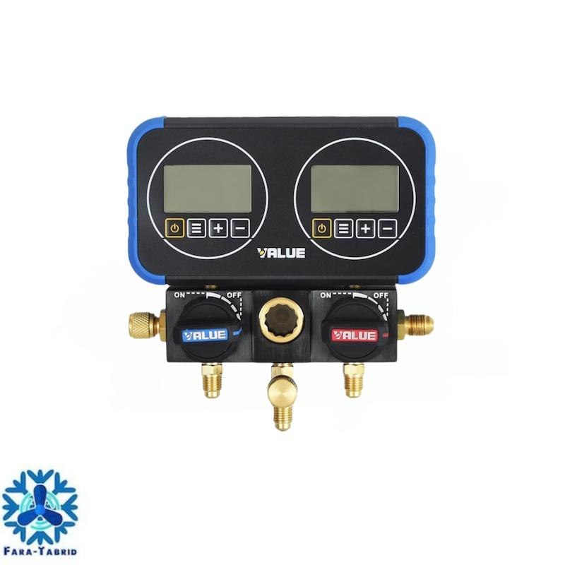 گیج فشار دیجیتال دوقلو مدل VRM2-0101i برند Value
