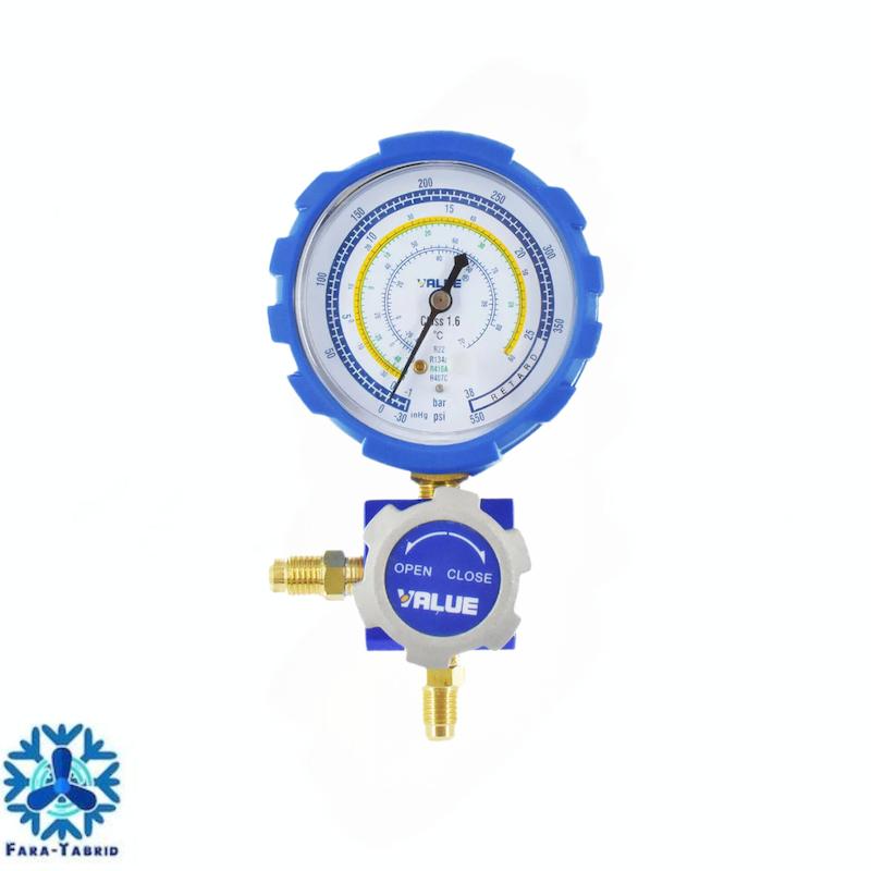 گیج تک آبی شیر دار ولیو مدل VMG-1-U-L