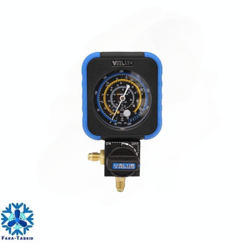 گیج منیفولد  تکی ولئو مدل نیم دور VRM1-B-0404