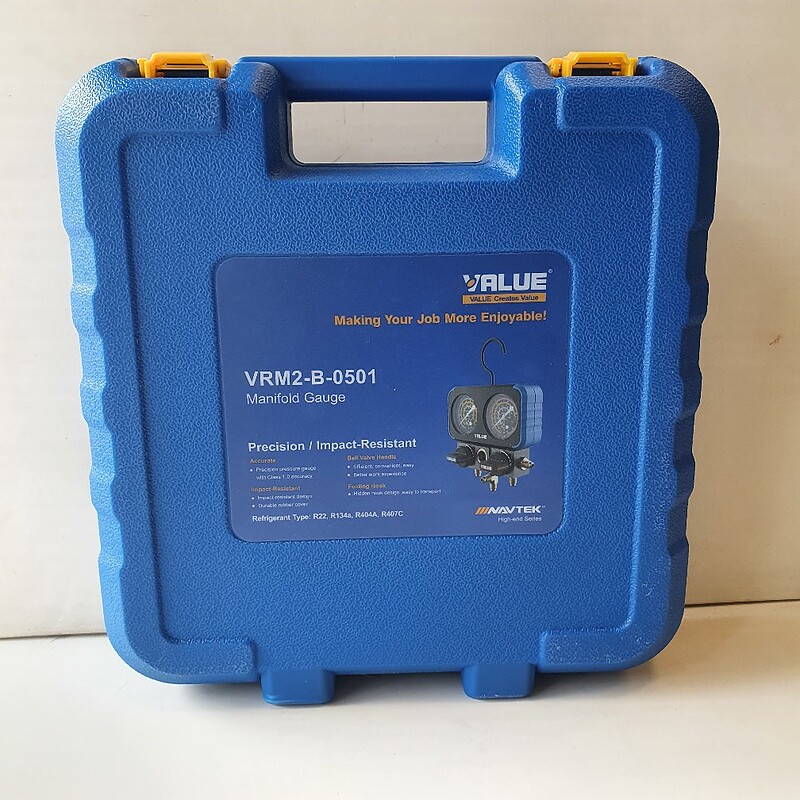 گیج منیفولد فشار دوقلو مدل VRM2-B-0501 برند VAULE