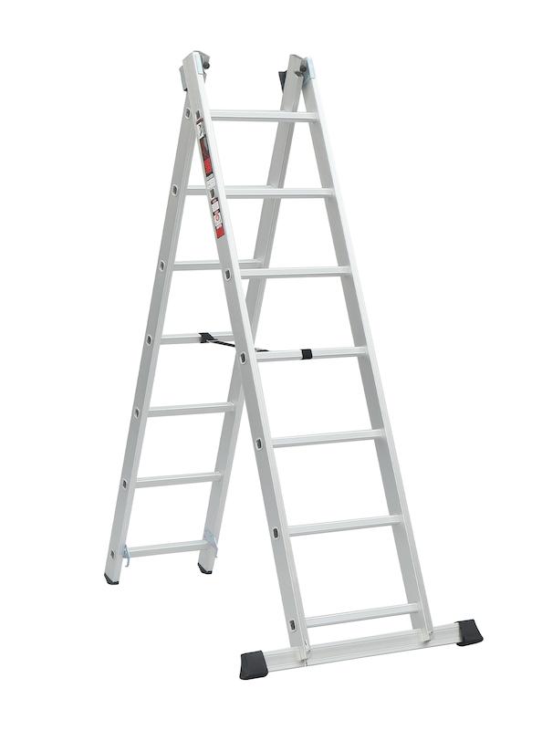 نردبان اکسلنت ۲ تکه ۱۴ پله، نردبان کشویی، نردبان مخابراتی، نردبان آلومینیومی، نردبان صنعتی، ابزار صنعتی، ابزار خانگی، ابزار اداری، ابزار کاسپین