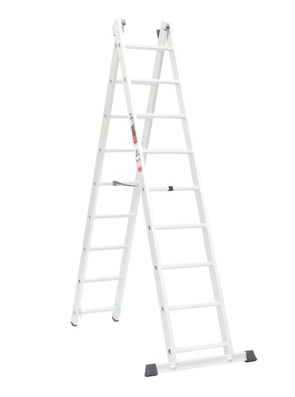 نردبان اکسلنت ۲ تکه ۱۹ پله، نردبان کشویی، نردبان مخابراتی، نردبان آلومینیومی، نردبان صنعتی، ابزار صنعتی، ابزار خانگی، ابزار اداری، ابزار کاسپین