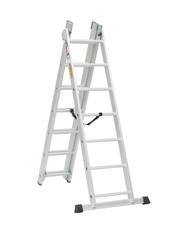 نردبان اکسلنت ۲ تکه ۲۳ پله، نردبان کشویی، نردبان مخابراتی، نردبان آلومینیومی، نردبان صنعتی، ابزار صنعتی، ابزار خانگی، ابزار اداری، ابزار کاسپین