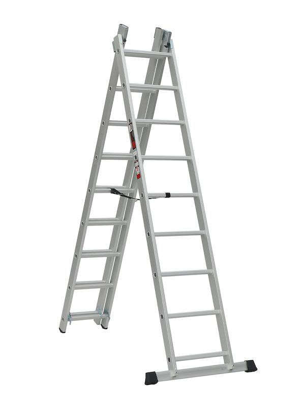 نردبان اکسلنت آلوم پارس پله,نردبان سه تکه ۷٫۵ متری,نردبان ۲۸ پله آلومینیومی,نردبان صنعتی بلند,نردبان مخابراتی سه تکه,خرید نردبان آلومینیومی,ابزار کاسپین