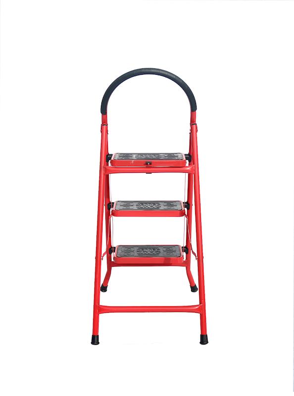 نردبان ۳ پله، نردبان خانگی، نردبان اداری، نردبان آلومینیومی، ابزار خانگی، ابزار اداری، الوم پارس پله، ابزار کاسپین