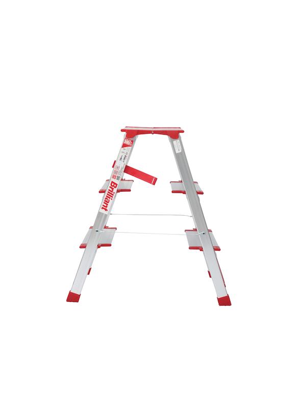 نردبان، نردبان ۳ پله، نردبان خانگی، نردبان دوطرفه، نردبان آلومینیومی، نردبان سبک، نردبان تاشو، نردبان با قفل ایمنی، نردبان ۳۶ ماه گارانتی، آلوم پارس پله، ابزار کاسپین