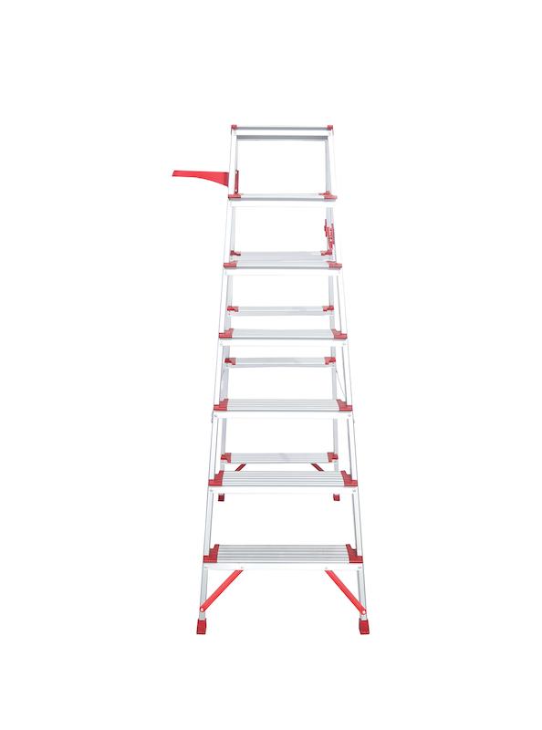 نردبان، نردبان ۷ پله، نردبان خانگی، نردبان دوطرفه، نردبان آلومینیومی، نردبان سبک، نردبان تاشو، نردبان با قفل ایمنی، نردبان ۳۶ ماه گارانتی، آلوم پارس پله، ابزار کاسپین