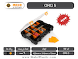 جعبه ابزار مهر ORG-5، جعبه ابزار پلاستیکی مهر، خرید جعبه ابزار ORG-5، جعبه ابزار خانگی و کارگاهی، جعبه ابزار با محفظه داخلی، جعبه ابزار سبک و مقاوم، ابزار کاسپین